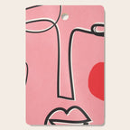 Abstract Face Line Art 02 Cutting Board Gallery Image 1