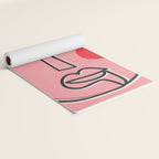 Abstract Face Line Art 02 Yoga Mat Gallery Image 2