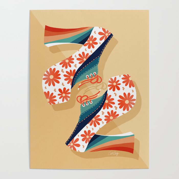 Disco Platforms â Retro Rainbow Poster Gallery Image 4