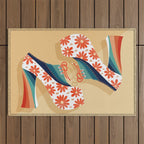 Disco Platforms â Retro Rainbow Outdoor Rug Gallery Image 1