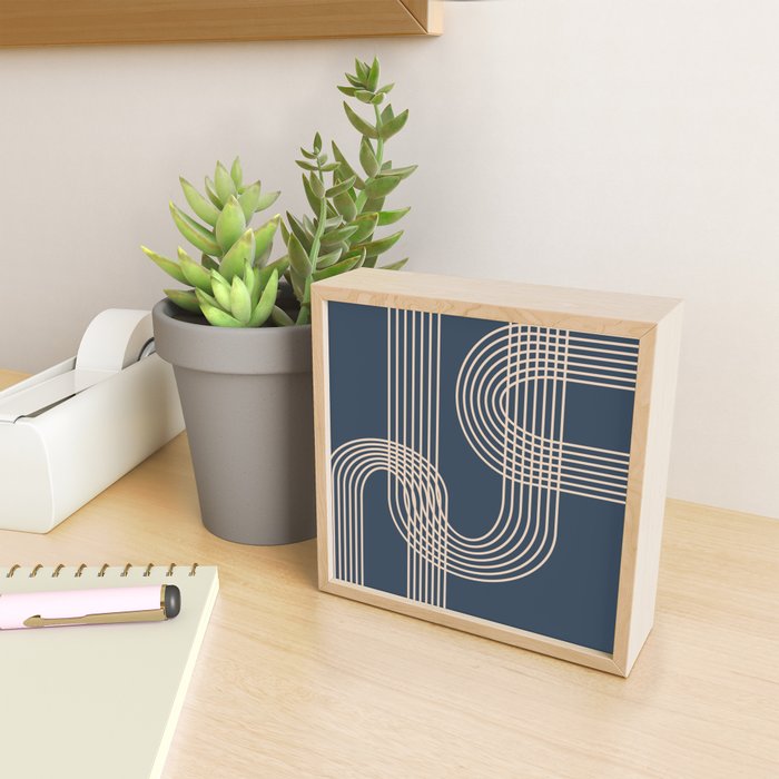 Lines in Midnight Mini Art Print Gallery Image 2