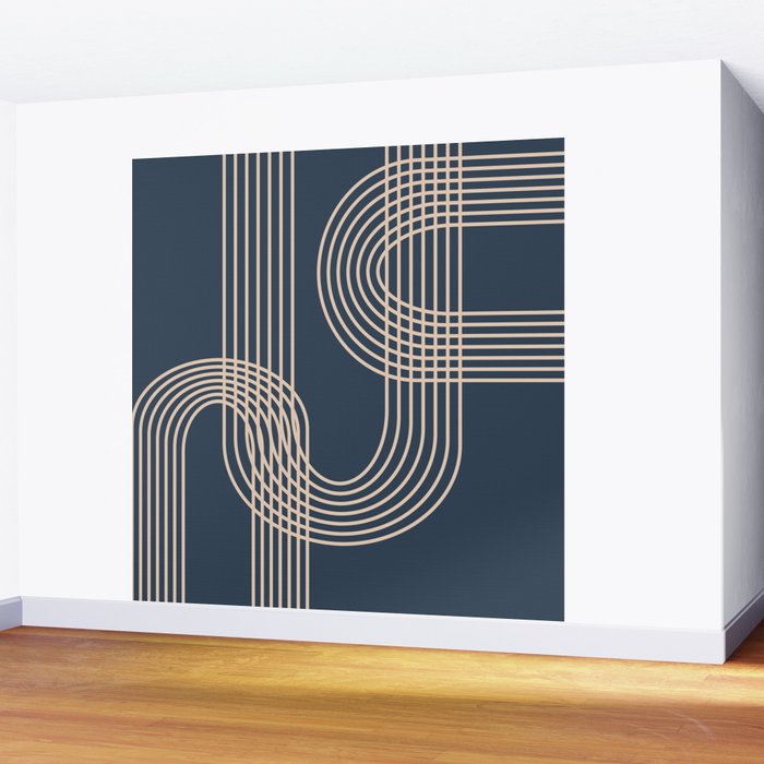 Lines in Midnight Wall Mural Gallery Image 2