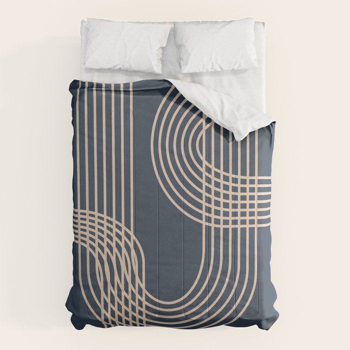 Lines in Midnight Comforter Gallery Image 1