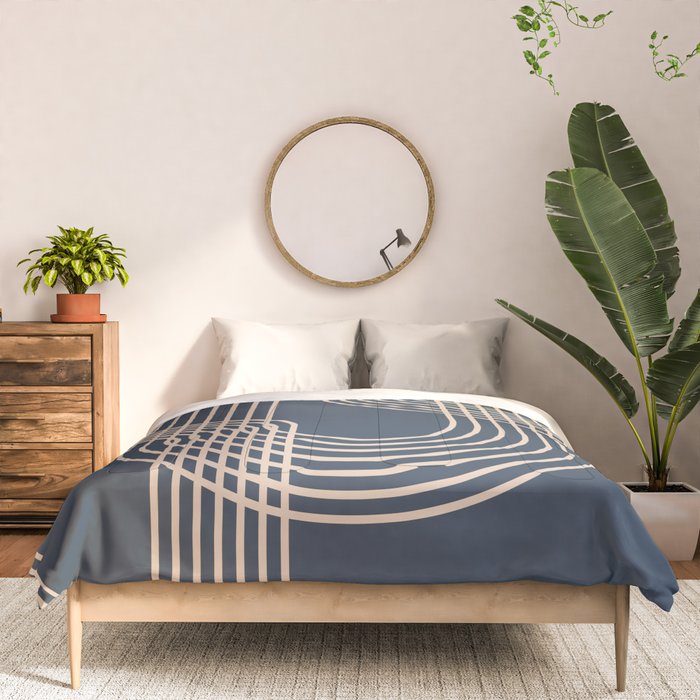 Lines in Midnight Comforter Gallery Image 3