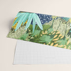 Wild Jungle Painting, Forest Dark Botanical Nature, Plants Tropical Eclectic Modern Illustration Wrapping Paper Gallery Image 2