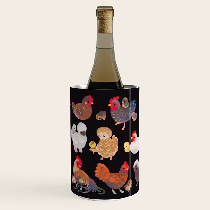 Chicken and Chick - dark Wine Chiller Gallery Image 1