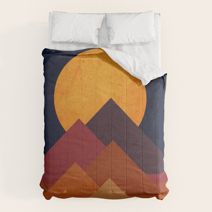 Full moon and pyramid Comforter Gallery Image 6
