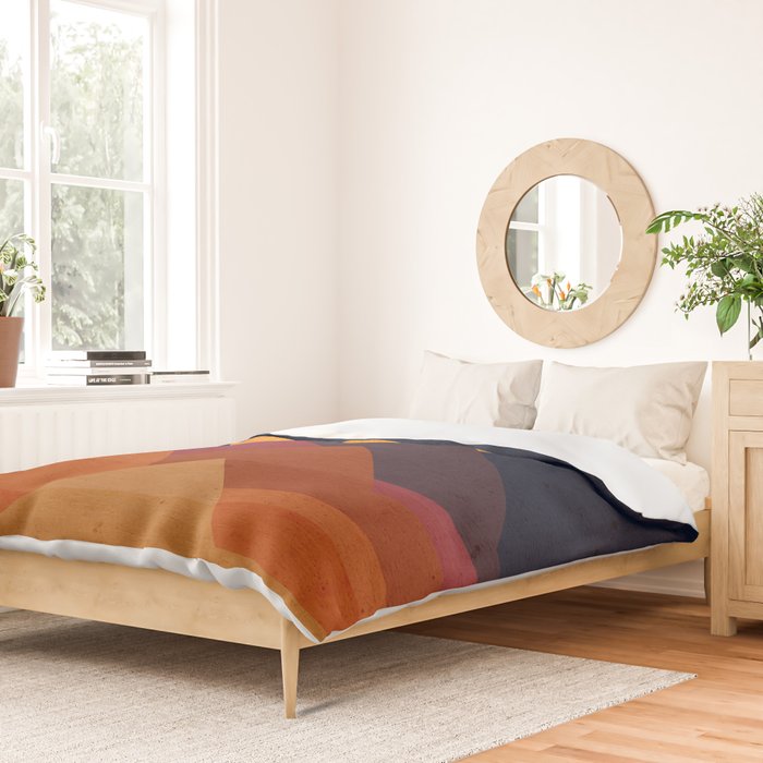 Full moon and pyramid Duvet Cover Gallery Image 2