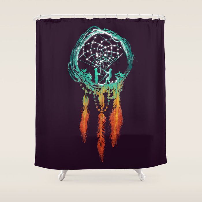 Dream Catcher (the rustic magic) Shower Curtain Gallery Image 1