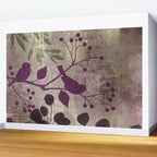 Whimsy Bird Garden Dreamy Mixed Media Art  Wall Mural Gallery Image 2
