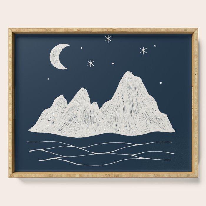 sonoran night Serving Tray Gallery Image 1