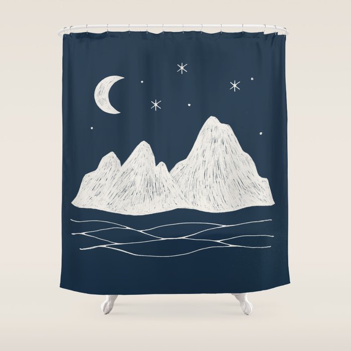 sonoran night Shower Curtain Gallery Image 1