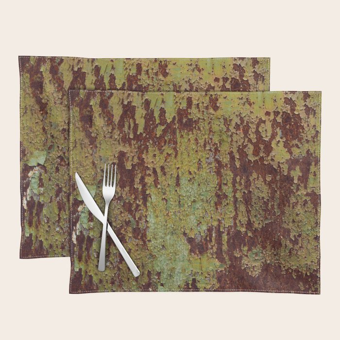 Pretty Green Abstract Texture I Placemat Gallery Image 1