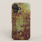 Pretty Green Abstract Texture I iPhone Case Gallery Image 1
