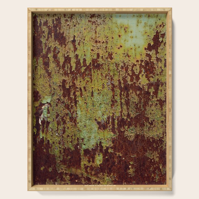 Pretty Green Abstract Texture I Serving Tray Gallery Image 1