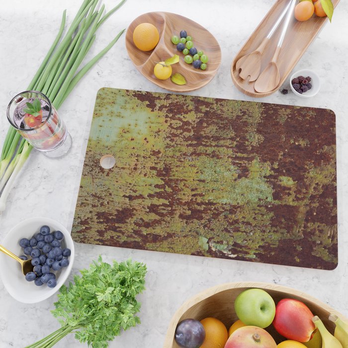 Pretty Green Abstract Texture I Cutting Board Gallery Image 2