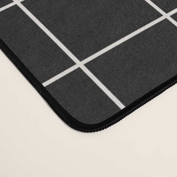 Sunkissed Gold | Warp Grid: Midnight Black Edition Desk Mat Gallery Image 4
