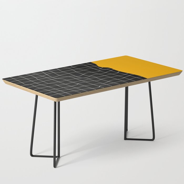 Sunkissed Gold | Warp Grid: Midnight Black Edition Coffee Table Gallery Image 1