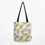Mediterranean lemon branch pattern Tote Bag Gallery Image 2