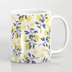 Mediterranean lemon branch pattern Coffee Mug Gallery Image 1