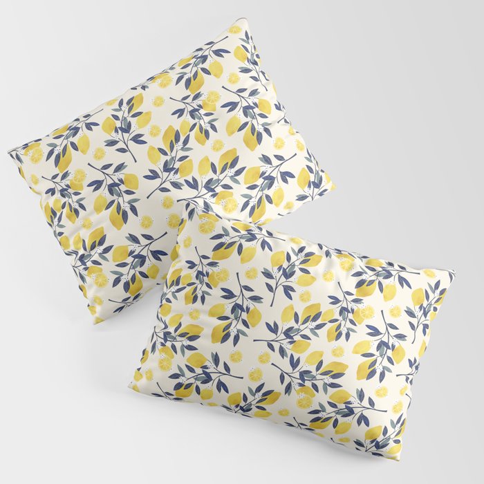 Mediterranean lemon branch pattern Pillow Sham Gallery Image 3