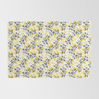 Mediterranean lemon branch pattern Rug Gallery Image 2