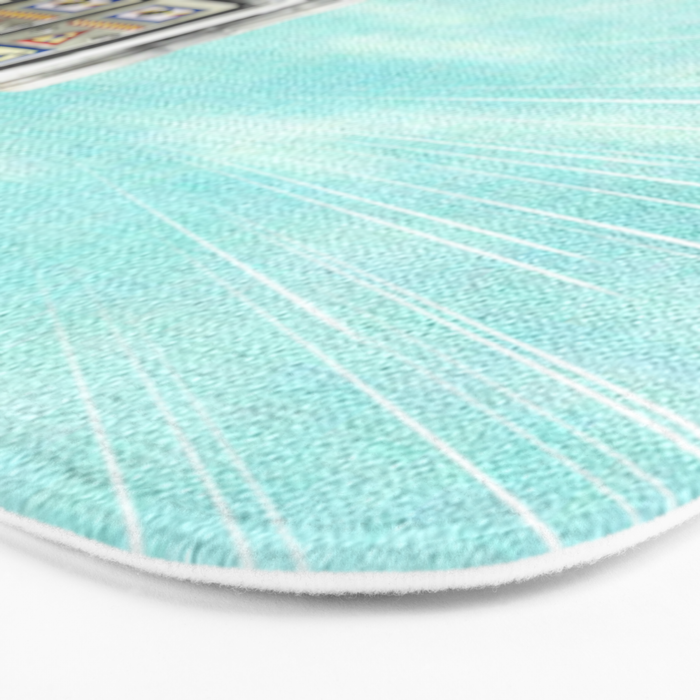 Robot in Town Bath Mat Gallery Image 3