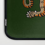 TIBETAN TIGER RUG-green Laptop Sleeve Gallery Image 3