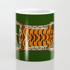TIBETAN TIGER RUG-green Coffee Mug Gallery Image 4