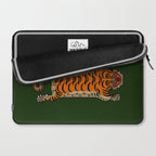 TIBETAN TIGER RUG-green Laptop Sleeve Gallery Image 2