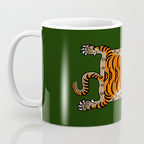 TIBETAN TIGER RUG-green Coffee Mug Gallery Image 3
