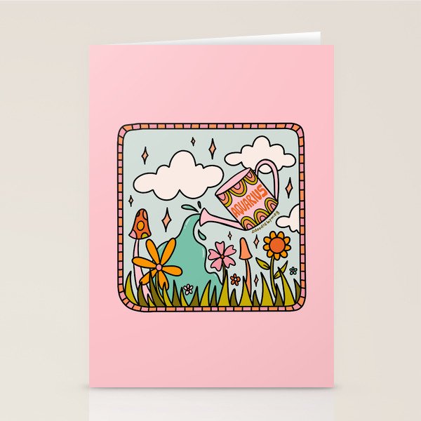 Aquarius Garden Stationery Card Gallery Image 2
