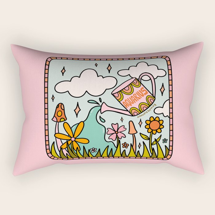 Aquarius Garden Rectangular Pillow Gallery Image 2