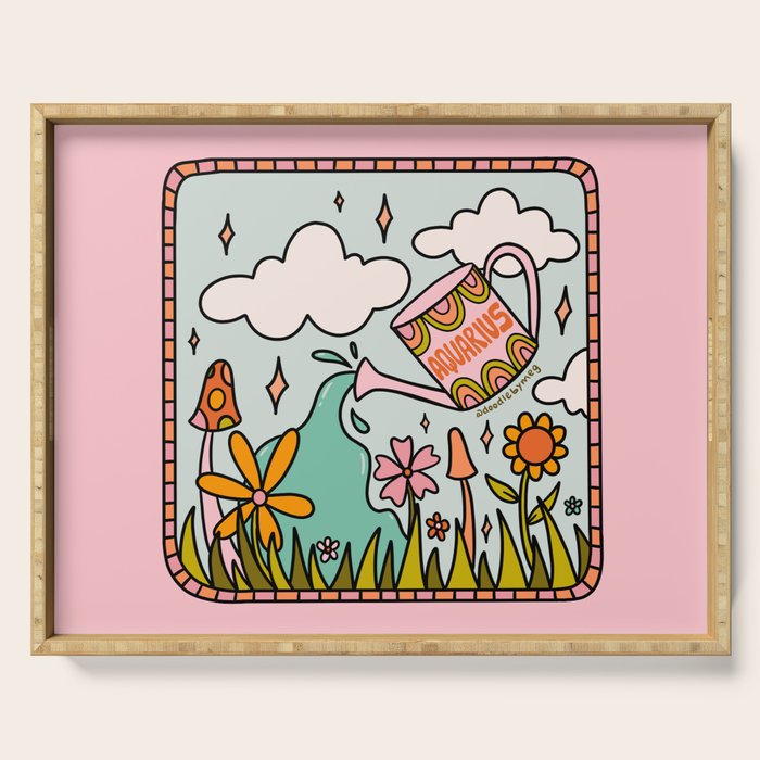 Aquarius Garden Serving Tray Gallery Image 1
