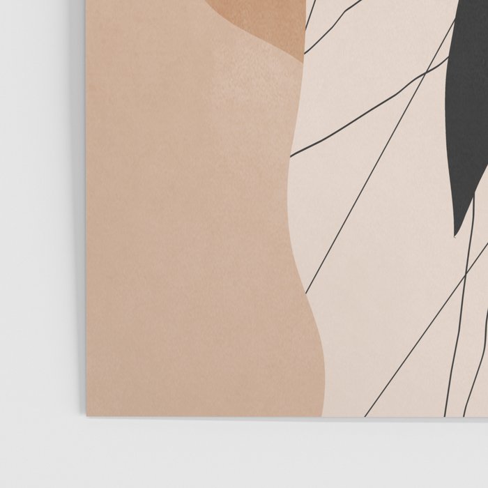 Minimal Abstract Art Sunset Girl 2 Poster Gallery Image 3