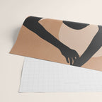 Minimal Abstract Art Sunset Girl 2 Wrapping Paper Gallery Image 2