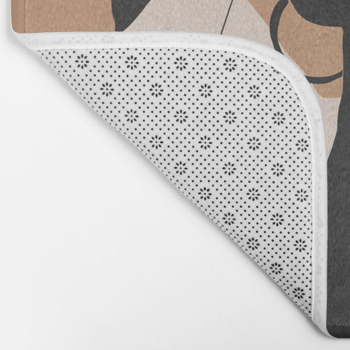 Minimal Abstract Art Sunset Girl 2 Bath Mat Gallery Image 2