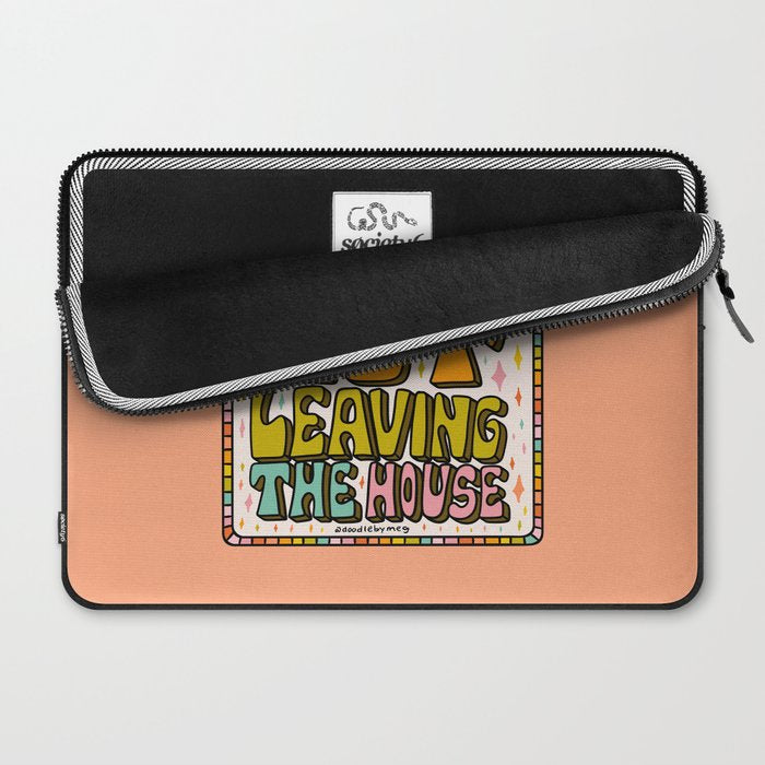 I Love Not Leaving the House Laptop Sleeve Gallery Image 2