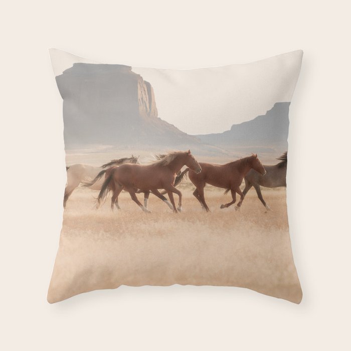 Southwest Horses Throw Pillow Gallery Image 6