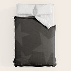 Stealth Grey and Jet Black Big Ol' Stars Comforter Gallery Image 6