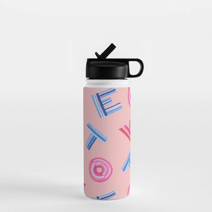 Cast Your Vote | Hand-Lettered Pattern in Peach Water Bottle Gallery Image 1