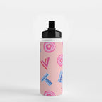 Cast Your Vote | Hand-Lettered Pattern in Peach Water Bottle Gallery Image 2