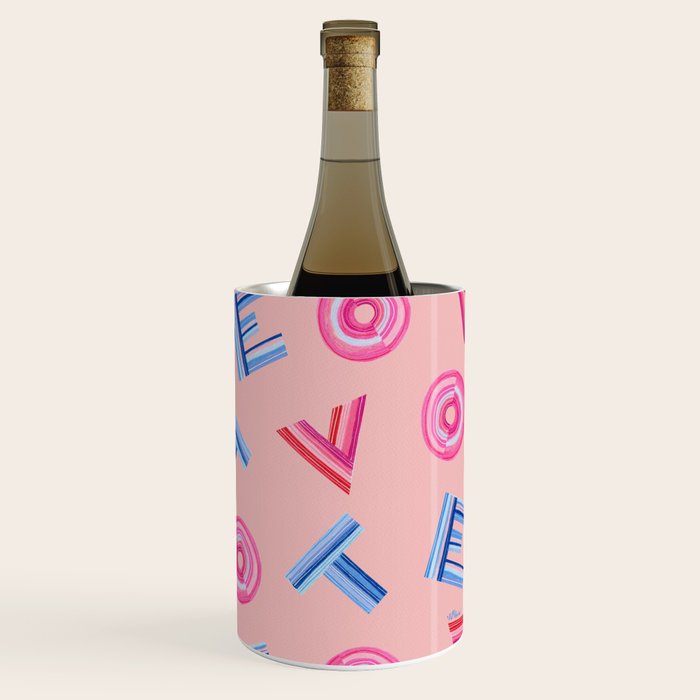 Cast Your Vote | Hand-Lettered Pattern in Peach Wine Chiller Gallery Image 3