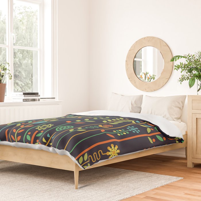 Overgrown flowers Duvet Cover Gallery Image 2