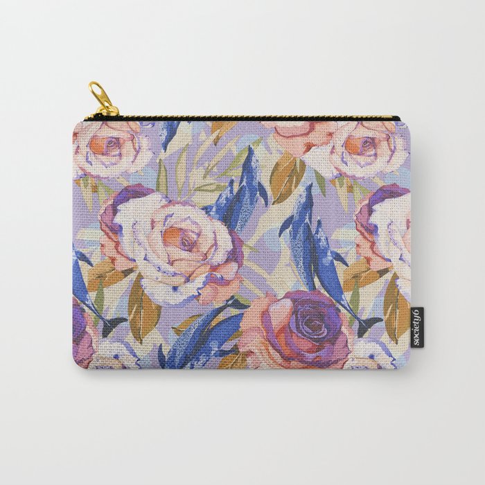 Dolphins in the roses A Carry All Pouch Gallery Image 1