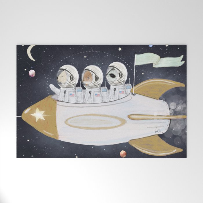 little astronauts Welcome Mat Gallery Image 1