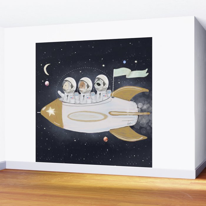 little astronauts Wall Mural Gallery Image 2