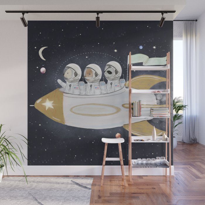 little astronauts Wall Mural Gallery Image 1