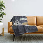 little astronauts Throw Blanket Gallery Image 1