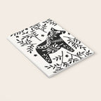 Swedish Dala Horses - Black Palette Notebook Gallery Image 3